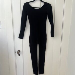 💕Black Long Sleeve Jumpsuit Leotard
